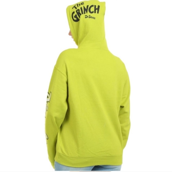 NWT 2 pc The Grinch Dr Seuss joggers hoodie pullover set sweatpants XL Christmas - Picture 3 of 10